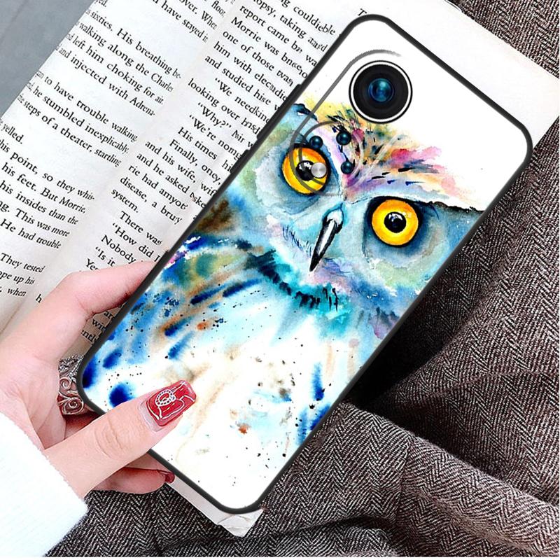Owl Watercolor Animal Case For Honor Magic 8 5 6 7 Lite Honor 200 400 Pro 50 70 90 X9d X9b X9c X9a X8c X8b Win RT