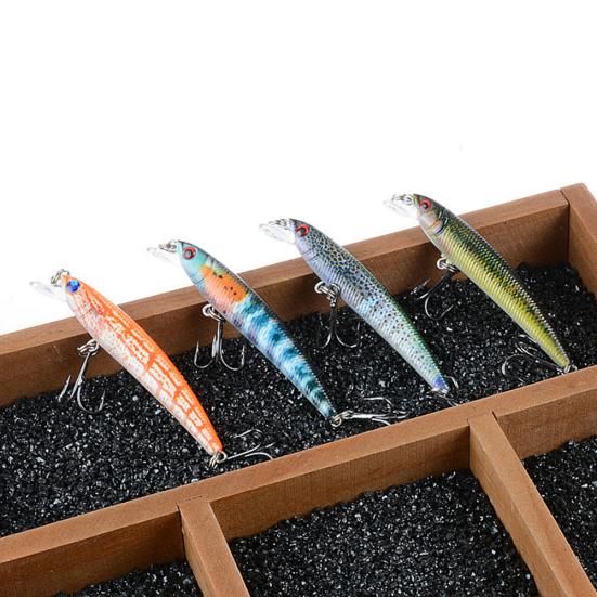 Künstliche 3D Augen Fisch Hard Lure Jig Angelköder Tackle Werkzeug mit zwei Haken