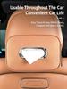 For Zeekr 9X Car Tissue Box Seat Back Drawn Paper Bag Hanging Storage Tissue Bag Interior Modification Leather Accessories
