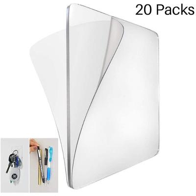 20 Pcs Wall Clear Sticky Gel Pads Key Holder Double Side Cell Phone Pads Car Dashboard Wall Mounted