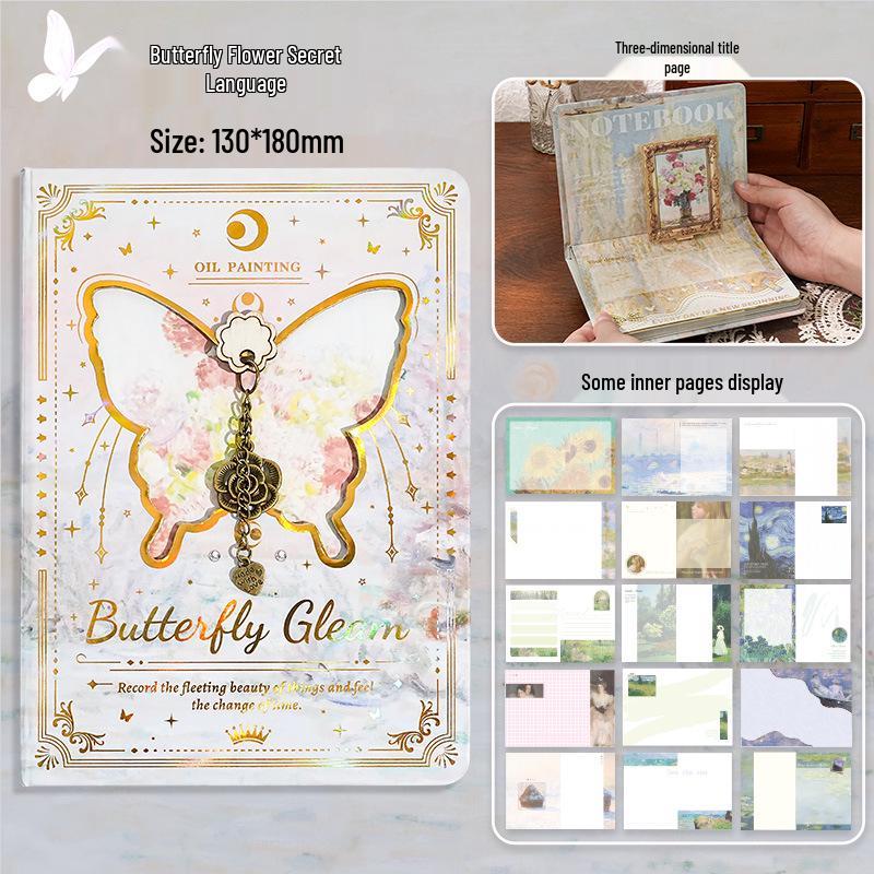 Monet Oil Painting Retro Girl's Hardcover Journal & Planner