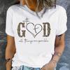 Heart & Happy Slogan Print T-shirt Cute Short Sleeve Crew Neck Casual Top Women's Clothing Valentine's Day  for Summer & Spring