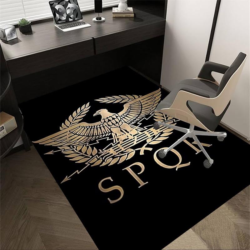 

1 шт. Килим SPQR з орлом, Офісний килимок, Зовнішній килимок, Декор для дому, Килим для зони, Фестиваль 60cm by 90cm