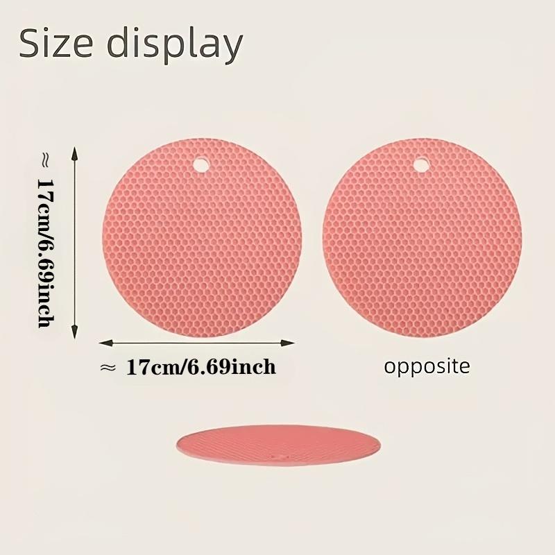 Silicone Honeycomb Heat Resistant Mat Non-Slip Simple for Kitchen DiningTableCooking Protector Easy CleanDurable Multifunctional