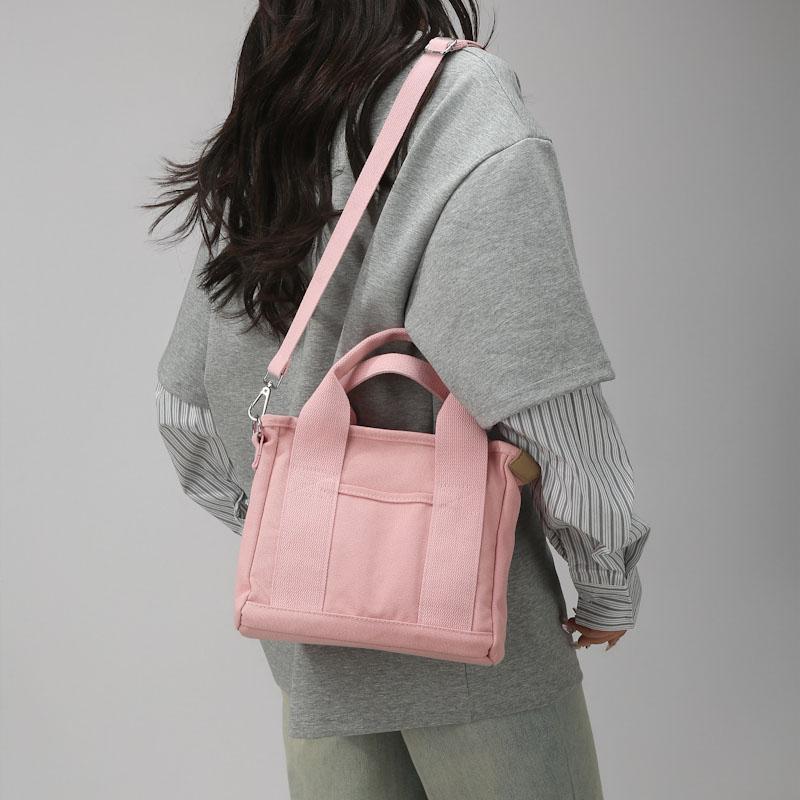 Canvas Multi-compartment Handbag Women's Shoulder Crossbody Bag