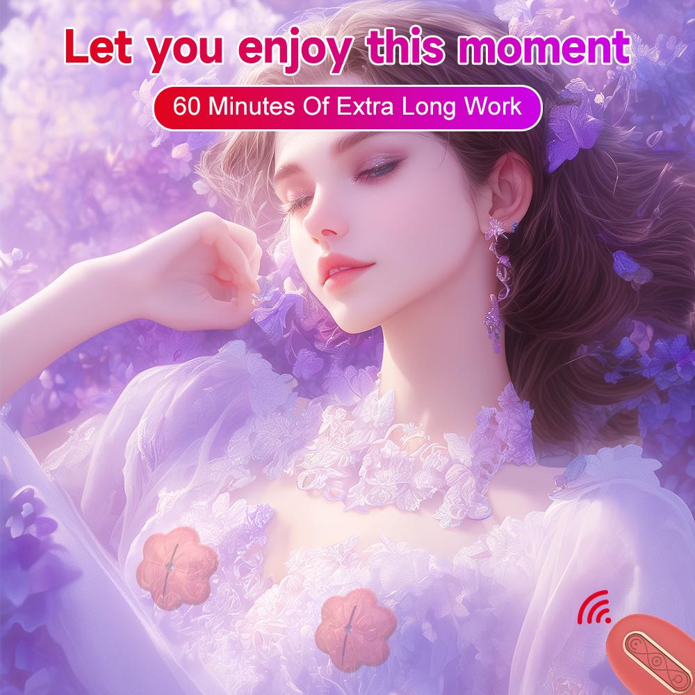 Wireless Control Nipple Clamps Vibrators Pleasure Toys Silicone Lightweight Invisible Breast Massager Sex Toy For Women Couples