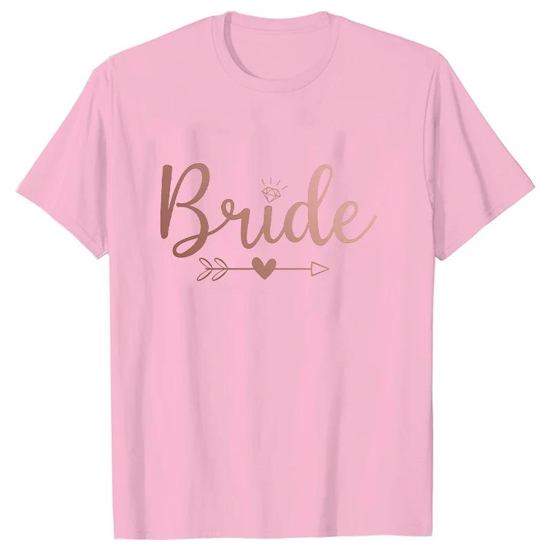 Verlobung Braut Hochzeit Party T-shirt Team Braut Kader Brautjungfer Tops Maid of Honour T-shirt Bachelorette Hen Party EVJF Tees