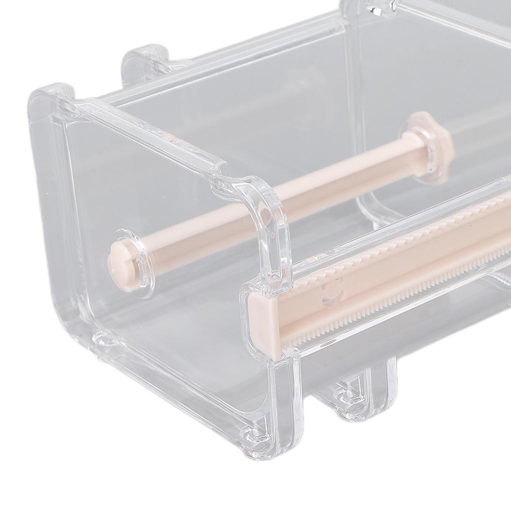 Transparent Multi Masking Tape Cutter Dispenser Visible Roll Tape Holder for   School