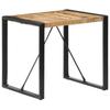 Dining Table 80x80x75 Cm Rough Mango Wood