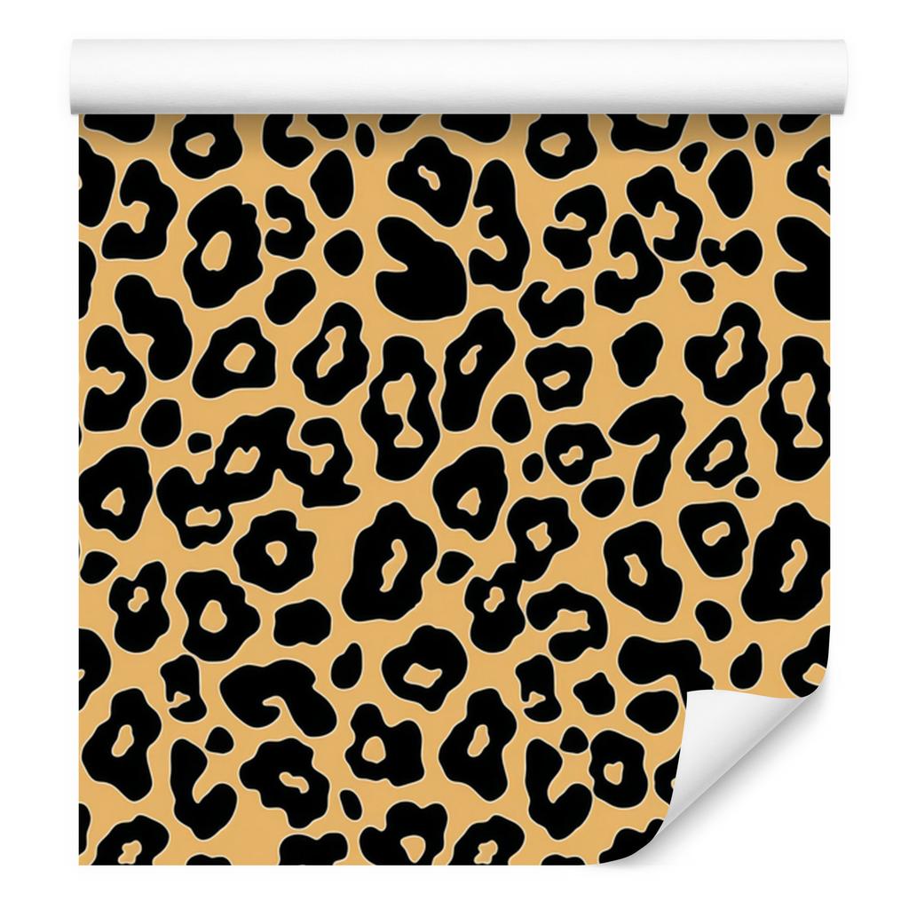 Animal Skin Wallpaper Ochre, Gold and Black for Living Room and Bedroom 50x1000