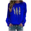  Winter Womens Casual Tops Ladies Print Sweatshirt Blouse Tee Sweater