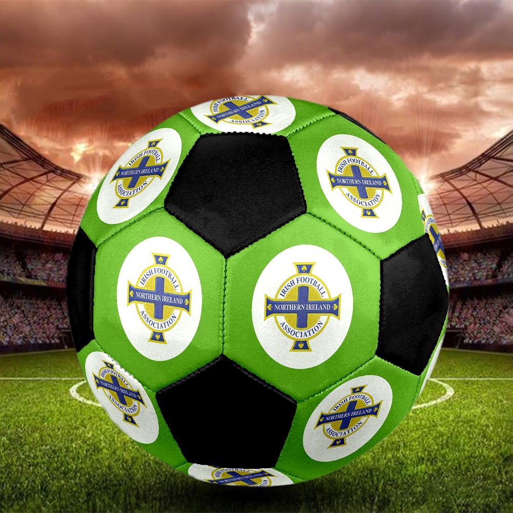 SIZE 5 Northern Ireland National Football Team Soccer Ball Colorful All Ages Machine Stitched PVC Competition Ready Durable High-Bounce