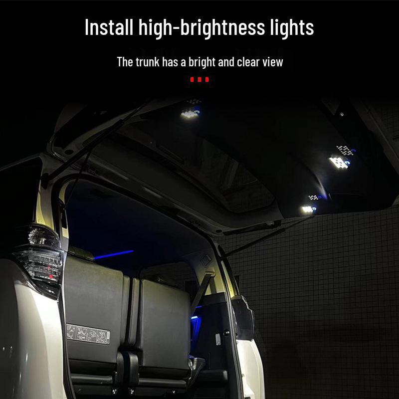 Applicable Lexus LM500 Tailgate Lamp: Special Rear Trunk Add-on In Black, Two-Color Lighting