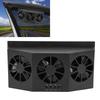 Car Exhaust Fan Solar Powered 3 Fans Ventilation Cooling Odor and Humidity Removal Auto Ventilator