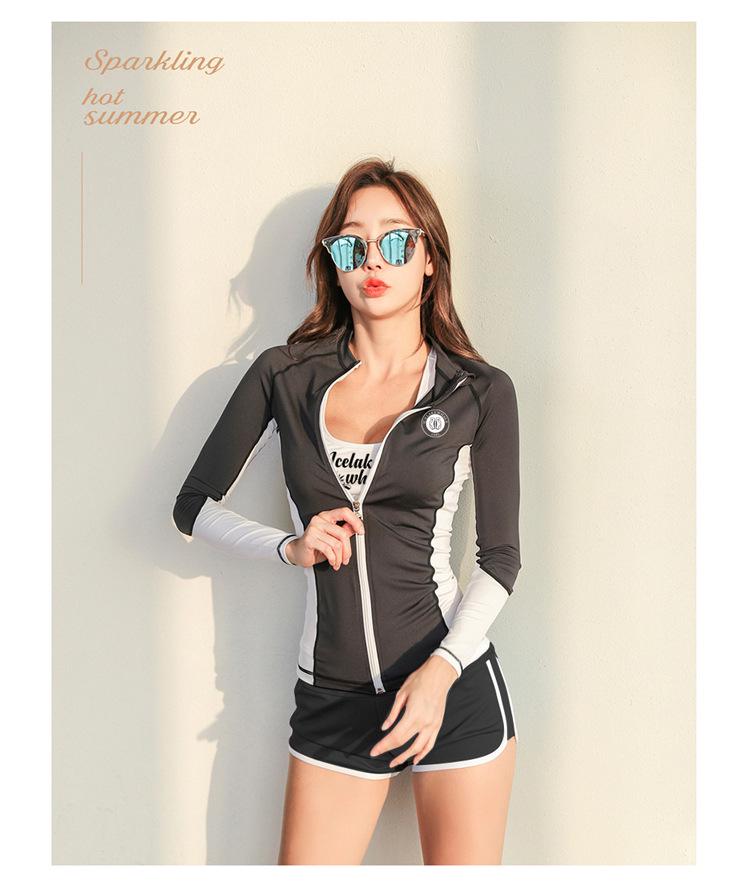 Couple's Wetsuit: Women's Long Sleeve & Pants, Men's Quick Dry Sun Protection Surfing and Snorkeling Suit