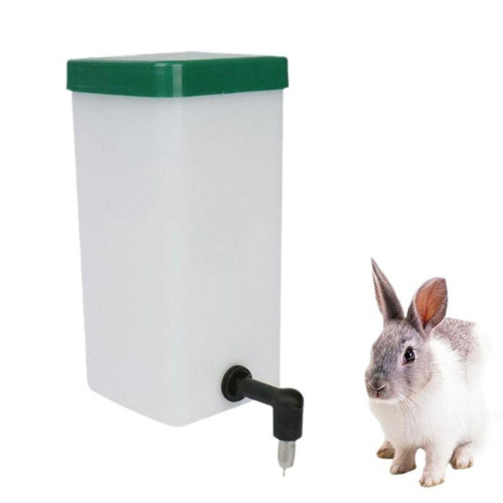 Automatic Rabbit Water Dispenser Plastic Pet Head Pipe Fountain Pet Hanging Feeder  For Pet Cage