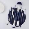 Conjunto de 10 Pincéis de Maquilhagem Bihai Tide: Inclui Pincéis de Base, Blush e Sombra