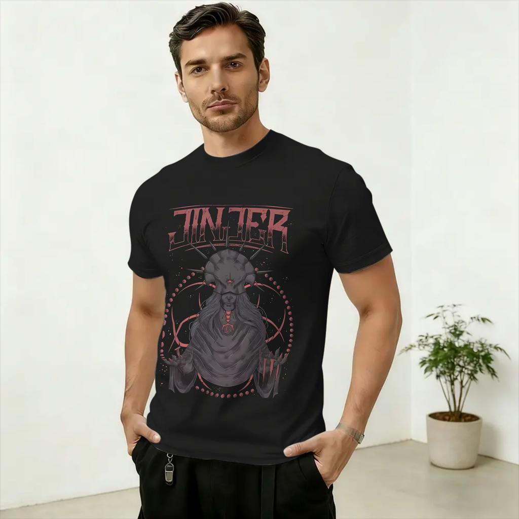 Band JJinjers Art Unisexs T Shirt Funny Tees Short Sleeve Round Collar TShirts Pure Cotton 6XL Tops