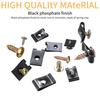 180 Pcs Automotive Screws And Car U Clips Assortment Kit, Including 90 Pcs Cross Head Mounting Screws, 90 Pcs Automotive U-Style Screw Clip-On Nuts,