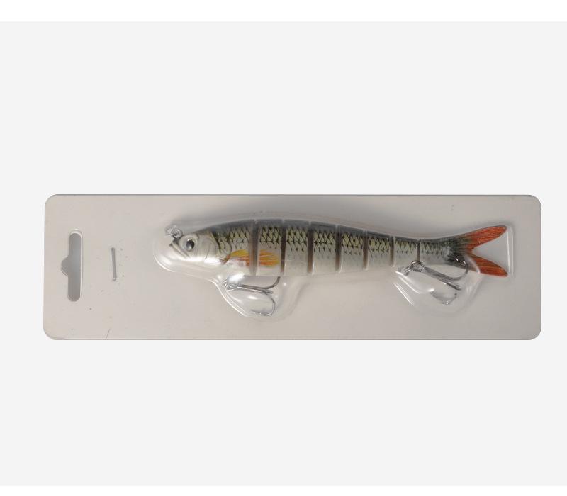 Best-Selling Realistic Multi-Jointed Fish Bait, 26g, 12cm, Eight-Section Sinking Lure for Sea Fishing