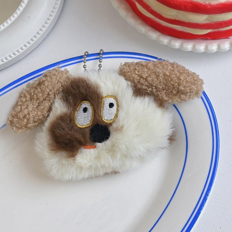 Adorable Plush Scruffy Dog Brooch Pin Adds Fun To Outfits with Soft and Comfortable Dog Key Pendant Perfect for All Ages