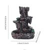 Creative Resin Mountain Stream Backflow Incense Burner Waterfall Smoke Fountain Ornament Indoor Home Tea Room Desktop Decor Gift