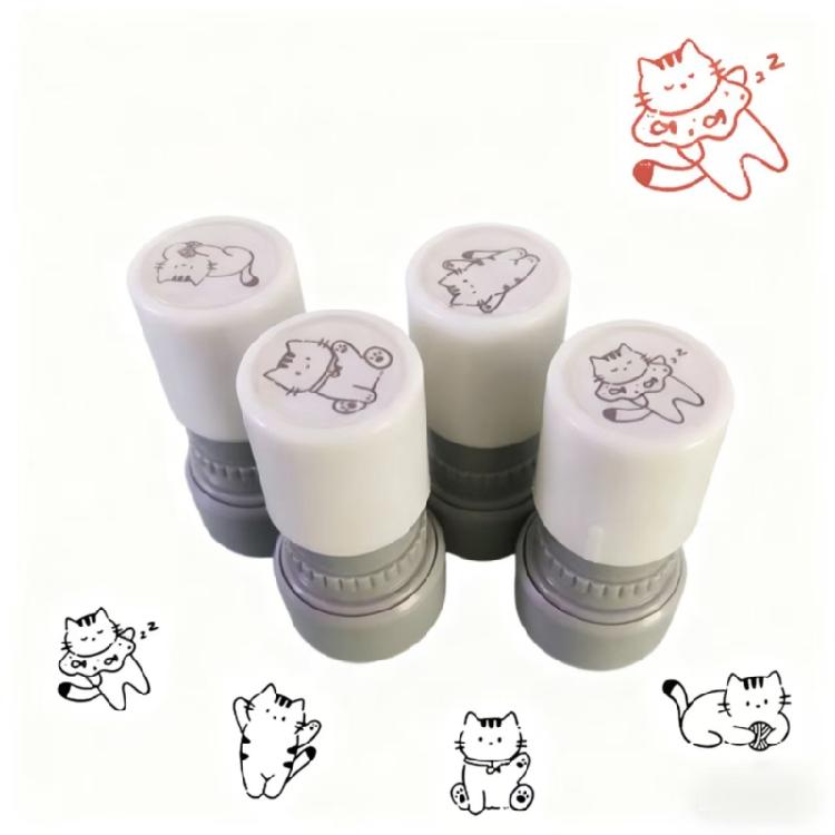 Kitten Stamper for Card Making Journal Scrapbooking Photo Album Children Motivational Stamper for Classroom Rewarding