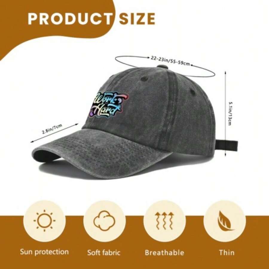 (Buy One Get One Free,While Gifts Last.)1PC 2D Print Baseball Cap I'M Considering A Plain Baseball Cap For Women, Featuring A