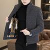 Men's High-End Woolen Coat: Thick, Warm, Stand-Up Collar Jacket for Autumn/Winter