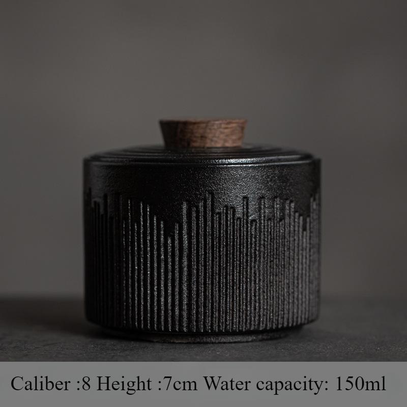 Small Sealed Jar Tea Caddy Ceramic Jar Tea Box Portable Tea Can Container Organizer Candy Jars Decorative Storage Tank
