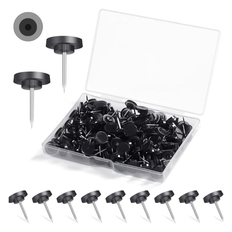 

150Pieces Round Flat Push Pins Cork Notice Board Pushpin Decorative Thumb Tacks for Bulletin Board Cork Notice Boards 1