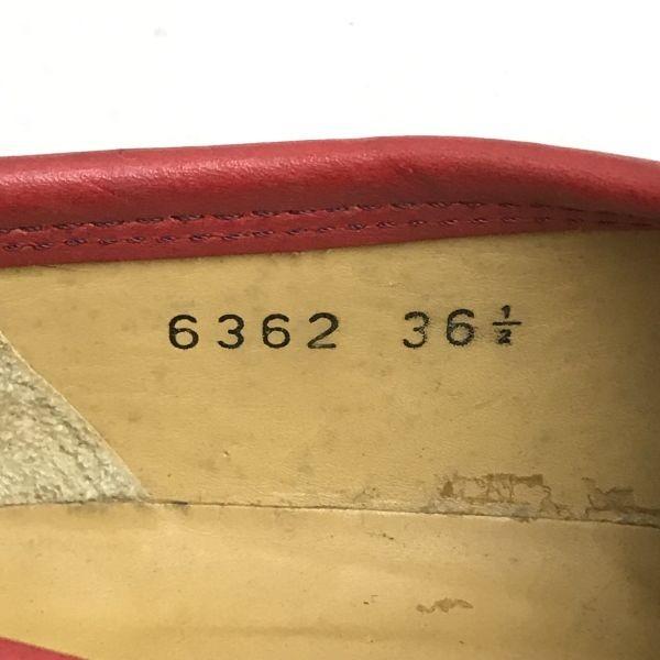 PATRICK COX leather loafers 36.5 23 red Italy(USED)