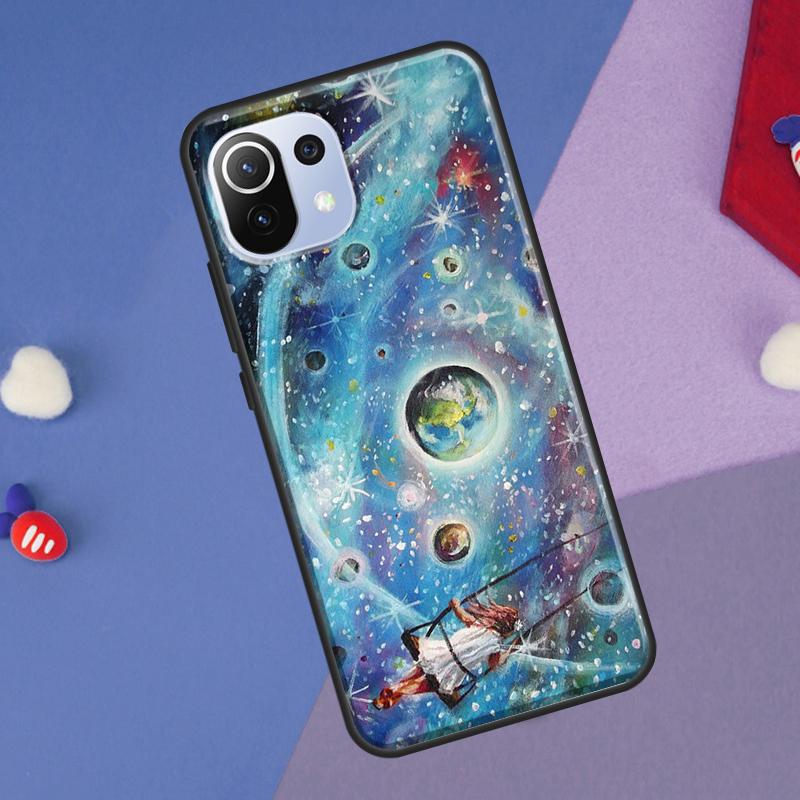 Moon Stars Space Cover For Xiaomi 14T Pro 11T 12T 13T 13 14 Ultra POCO X7 Pro X3 X5 F3 F5 F6 M6 X6 Pro Case