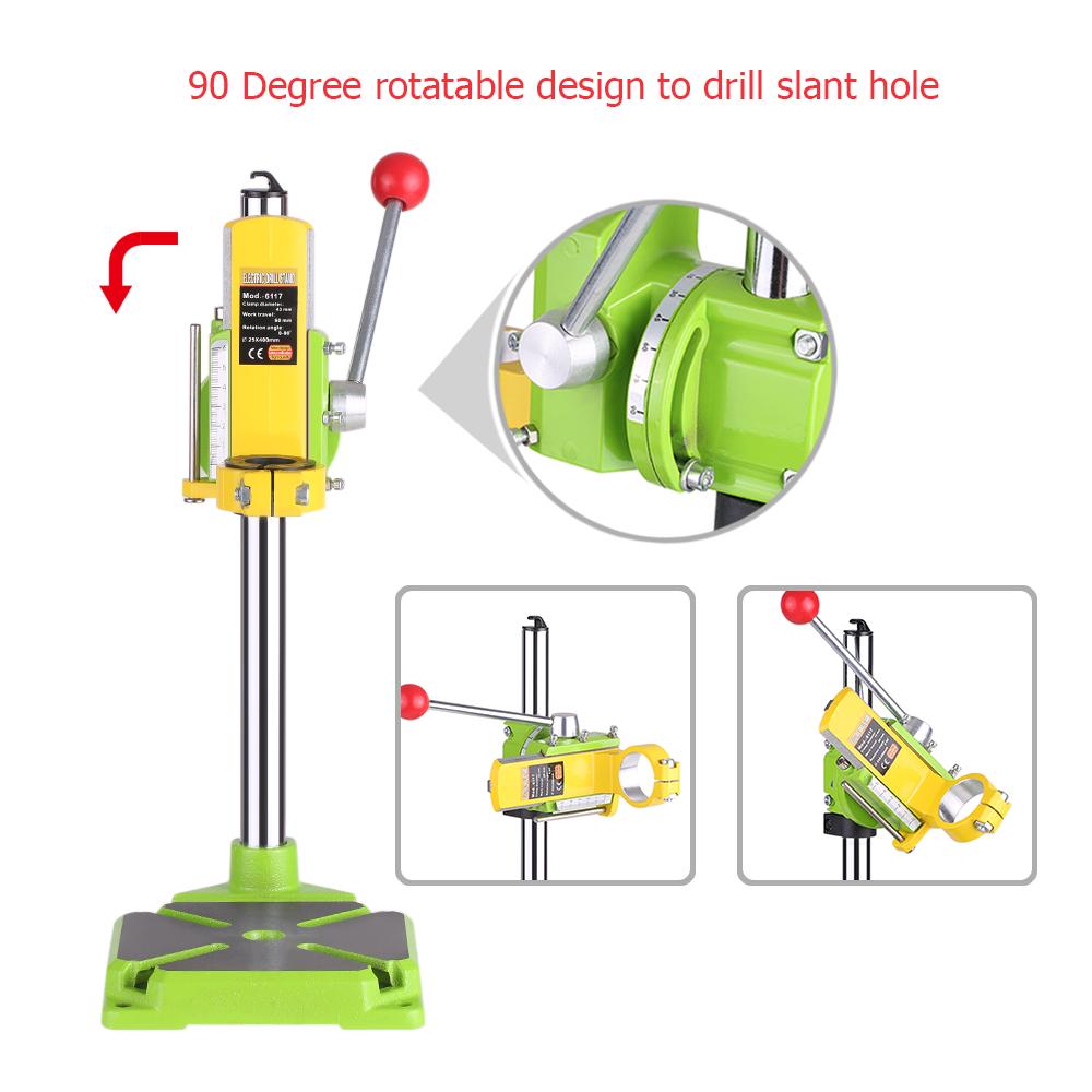 BINGFANG-W High Precision Electric Power Drill Press Stand Table Rotary Tool Workstation Drill Workbench Repair Tools Clamp Work Station with 0-90 Degree Rotating Fixed Frame for Drilling Collet Table BINGFANG-W High Precision Electric Power Drill Press Stand Table Rotary Tool Workstation Drill Workbench Repair Tools Clamp Work Station with 0-90 Degree Rotating Fixed Frame for Drilling Collet Table