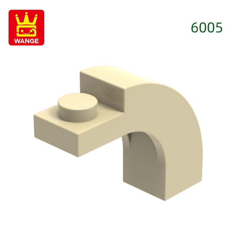 98 Stück/Los 6005 Bogen 1x3x2 Gebogene Oberseite Baustein Moc-Anbauteile Kompatibel mit Ziegel Kinder Spielzeug Geschenkbox