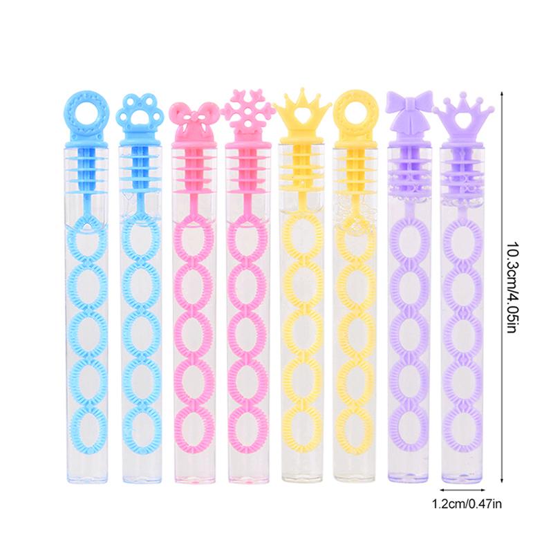 10/20pcs Colorful Bubble Soap Bottle Tubes with Bubble Water Kids Birthday Party Favors Guests Gift Toy Goodie Bag Pinata Filler