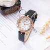 Fashion Diamond-Encrusted Ladies Watch Light Luxury Fritillary Round Dial Belt Waterproof Rose Gold Watch