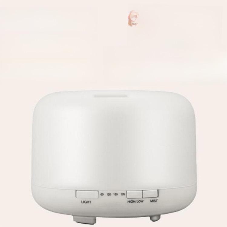 MUJI 500ML Ultrasonic Humidifier: Silent USB Desk Aromatherapy Lamp with Colorful Spray for Bedroom