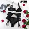 Hot Erotic Set Lingerie Women Sexy Hollow Underwear Porn Dress Open Bra Pajamas Panties Sexy Lenceria Teddy Sex Product
