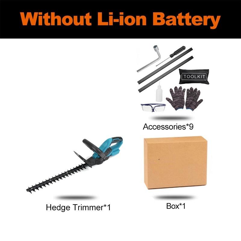 

1400 Вт 388 ВФ Двусторонний триммер для травы Пила для обрезки Садовые инструменты с лезвием Для 18 В Аккумуляторный Бесщеточный Электрический Кусторез Only machine