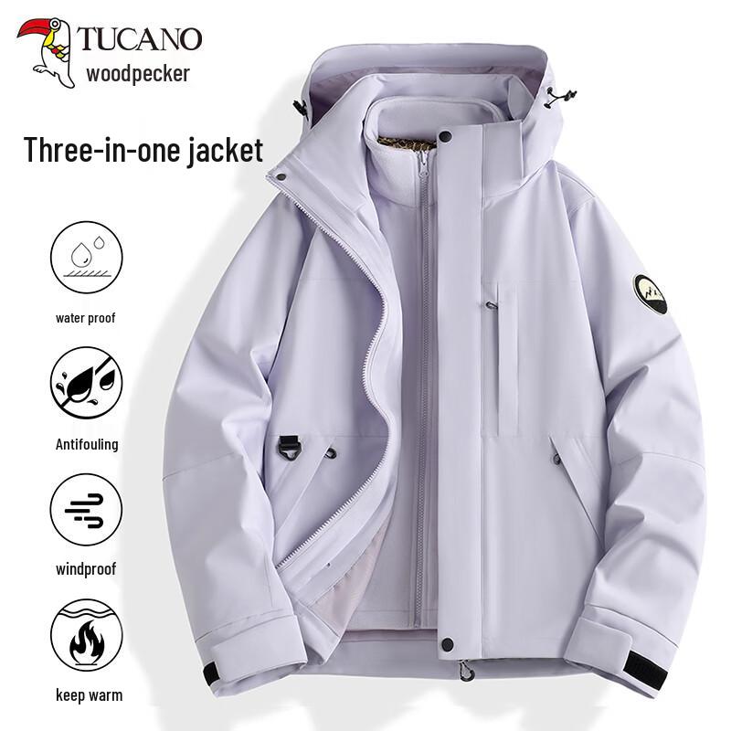 TUCANO Unisex 3-in-1 Detachable Fleece Windbreaker
