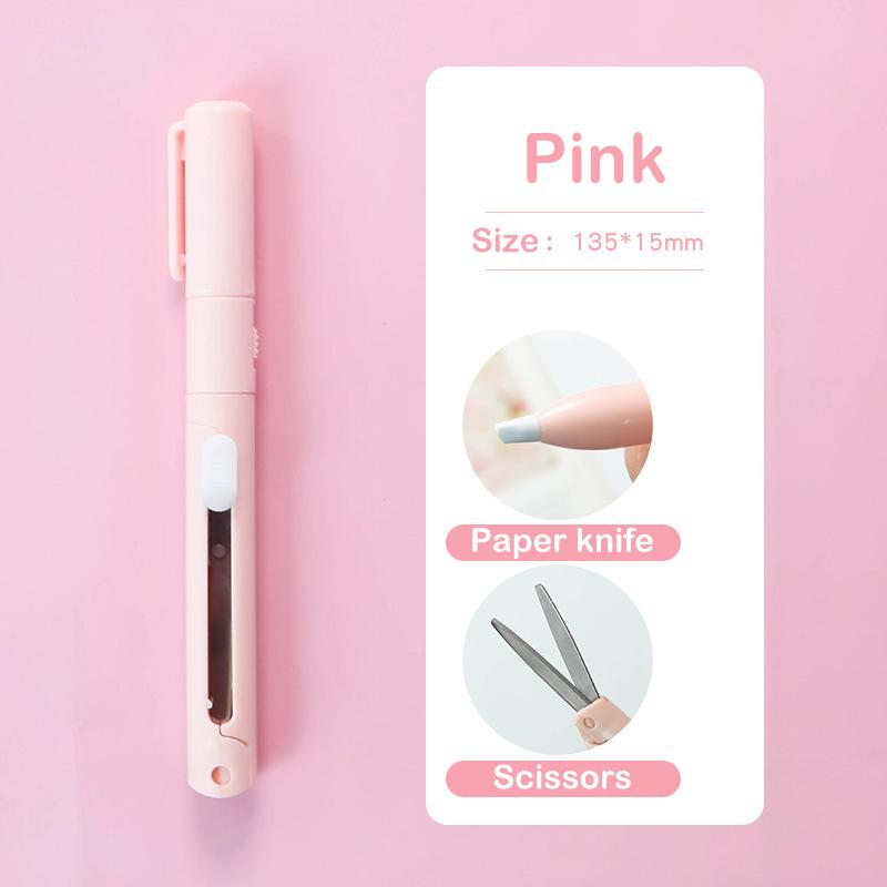 

Портативные мини-красочные складные ножницы, мини-многофункциональный нож для гравировки, ножницы для обрезки бумаги, универсальный нож, школьные принадлежности