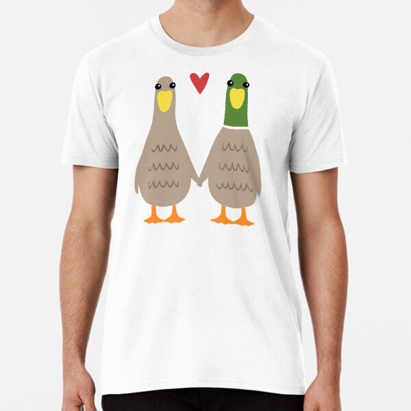 Love Ducks Cute Valentine Couple T-Shirt S-5XL Best T-Shirt