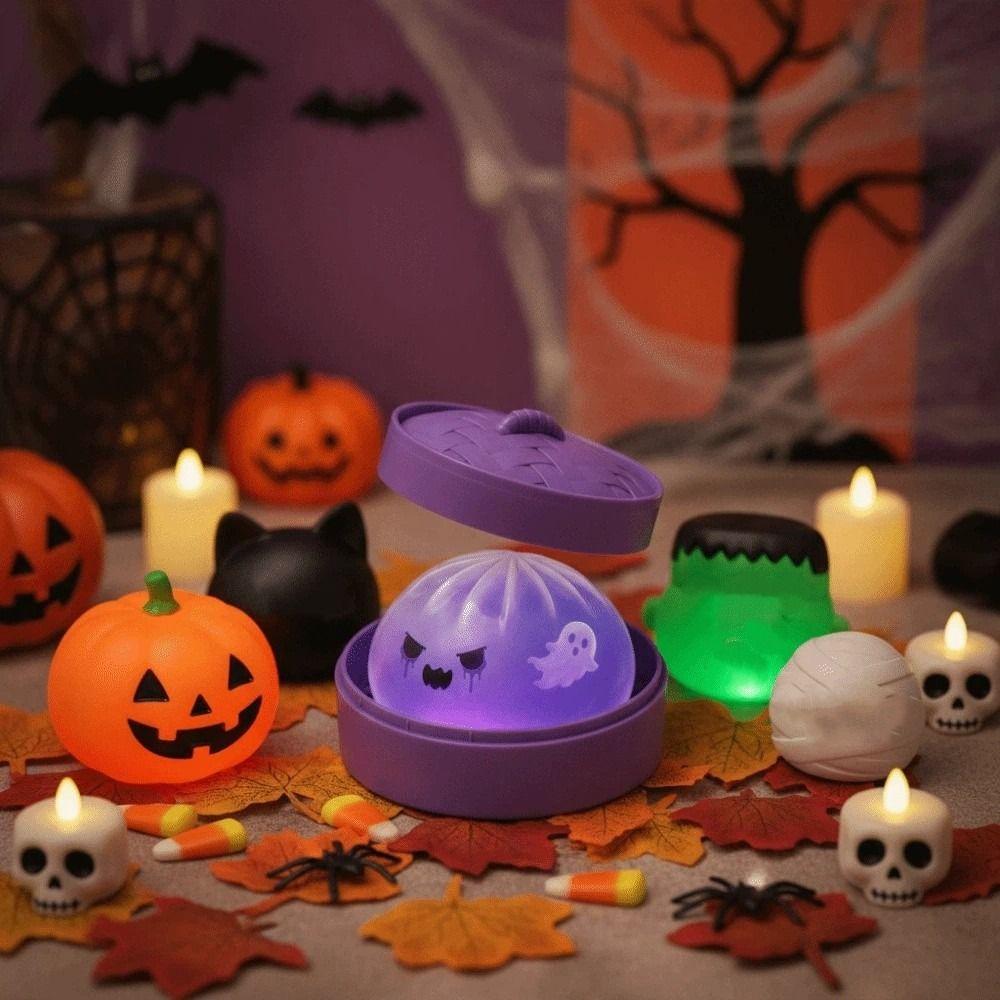 Langsam aufgehendes Knödel Sensorik Spielzeug Weicher Fidget Quetschbrötchen Kreative Knödel Quetschspielzeug Halloween