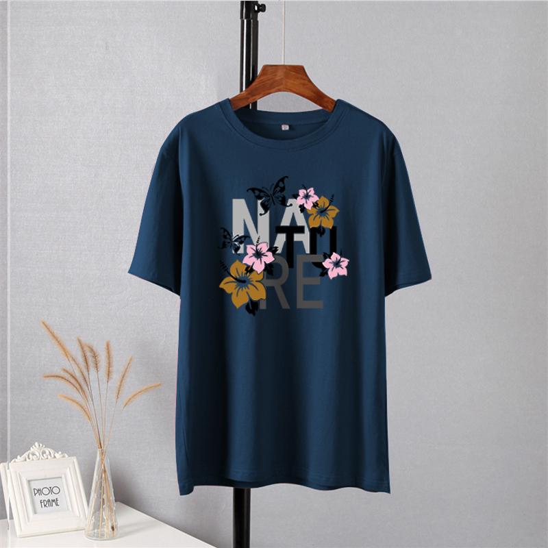 Shellsuning Vintage Graphic Harajuku Trička s potiskem Dámské 100% bavlna O Krátký rukáv Měkké trička Dámská Jednoduchá estetická trička