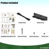 Deck-Sonnenschutzsystem Halterungen Lamellen-Hardware-System für Jalousien und Rollläden Strapazierfähiger Stahl Pulverbeschichtet Lamellen-Pergola