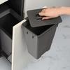 Kitchen Cabinet Embedded Trash Can Hidden Trash Bin Large Capacity Built In Litter Bin Rectangular Plastic Double Bucket Dustbin