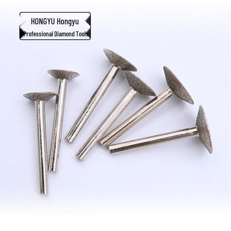 Diamond Grinding Head for Nails, T-Shape for Polishing Stone, Glass, and Ceramic