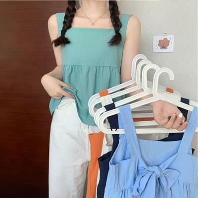 2023 New Solid Sleeveless Top Women's Summer Ruffled Edge Design Temperament Tank Top