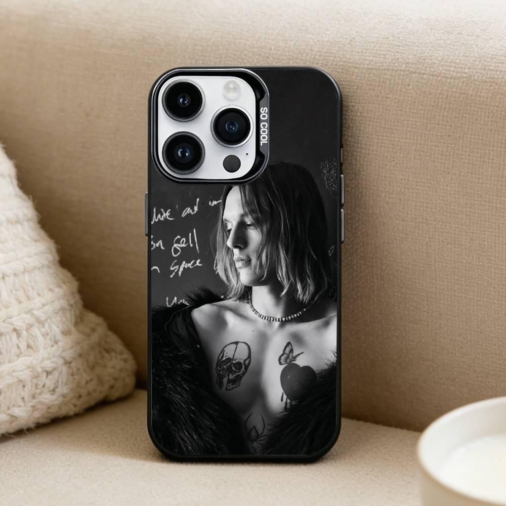

J-Jamie C-Campbell B-Bower Phone Case For iPhone17, 16,15,14,13,12 Pro Max Black Candy Matte Shockproof Cover iPhone12